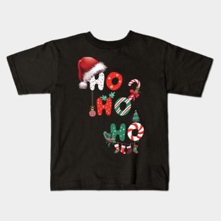 Ho Ho Ho Merry Christmas Kids T-Shirt